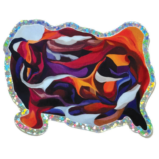 Lurid Embrace Glitter Sticker